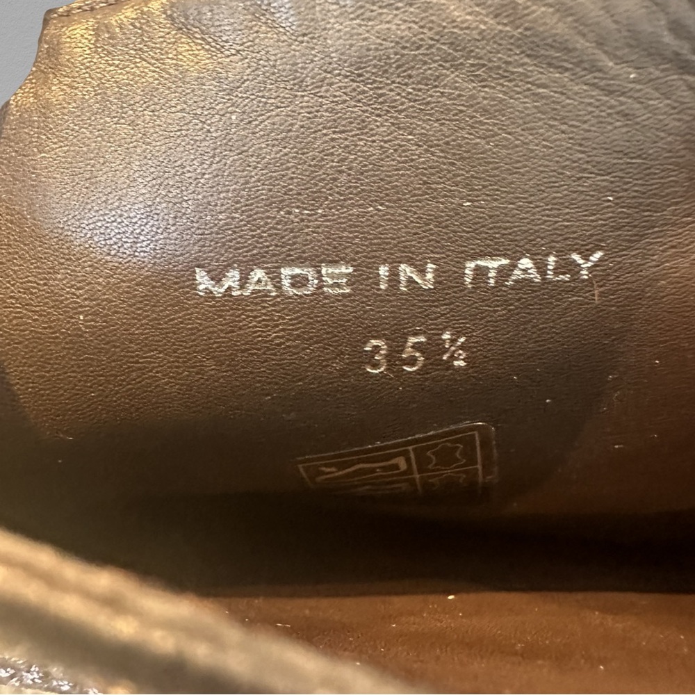 Christian Dior Cannage Quilted Brown Knee High Boots 35 1/2 - Picture 12 of 13